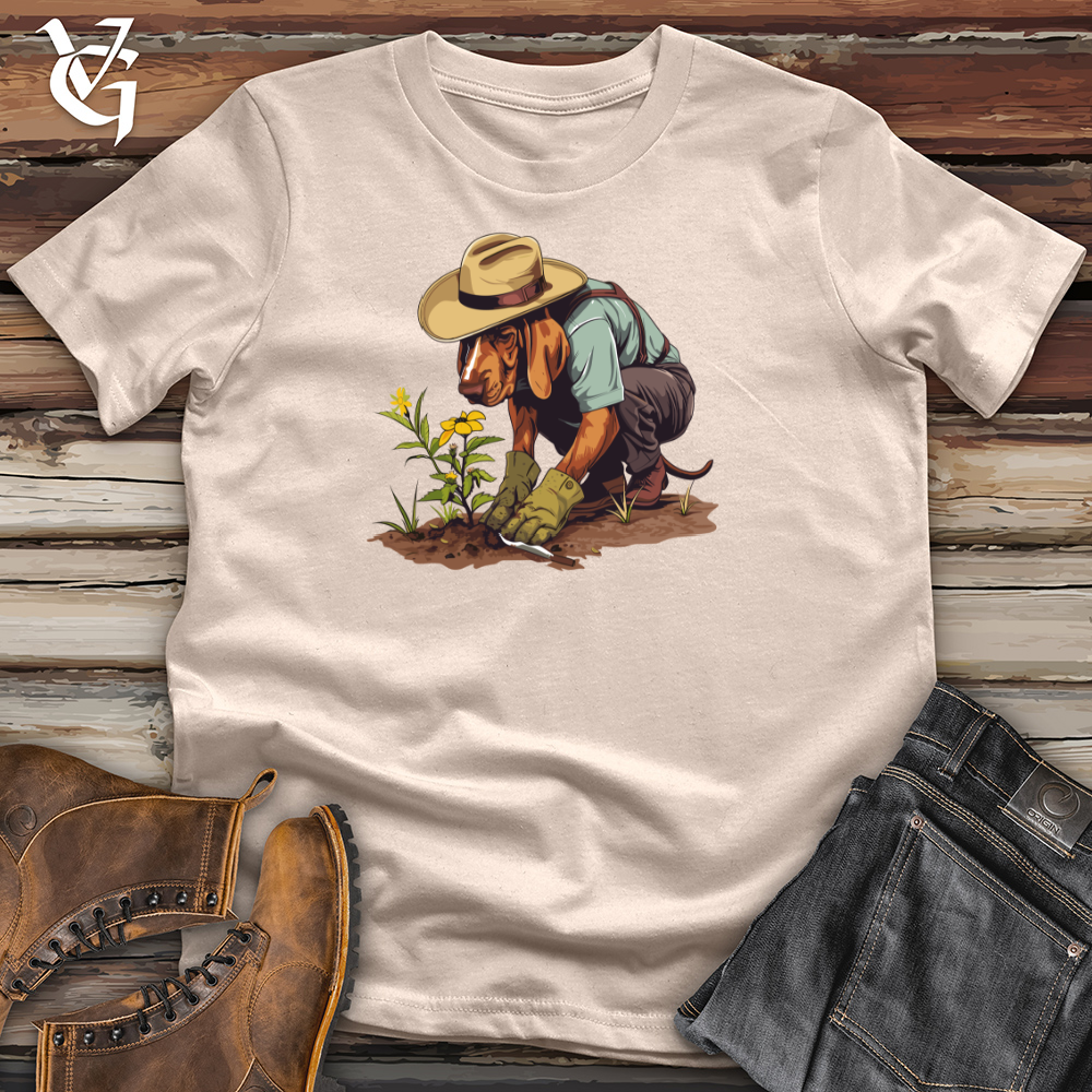 Viking Goods Dog Gardener Growth Cotton Tee Tan / L