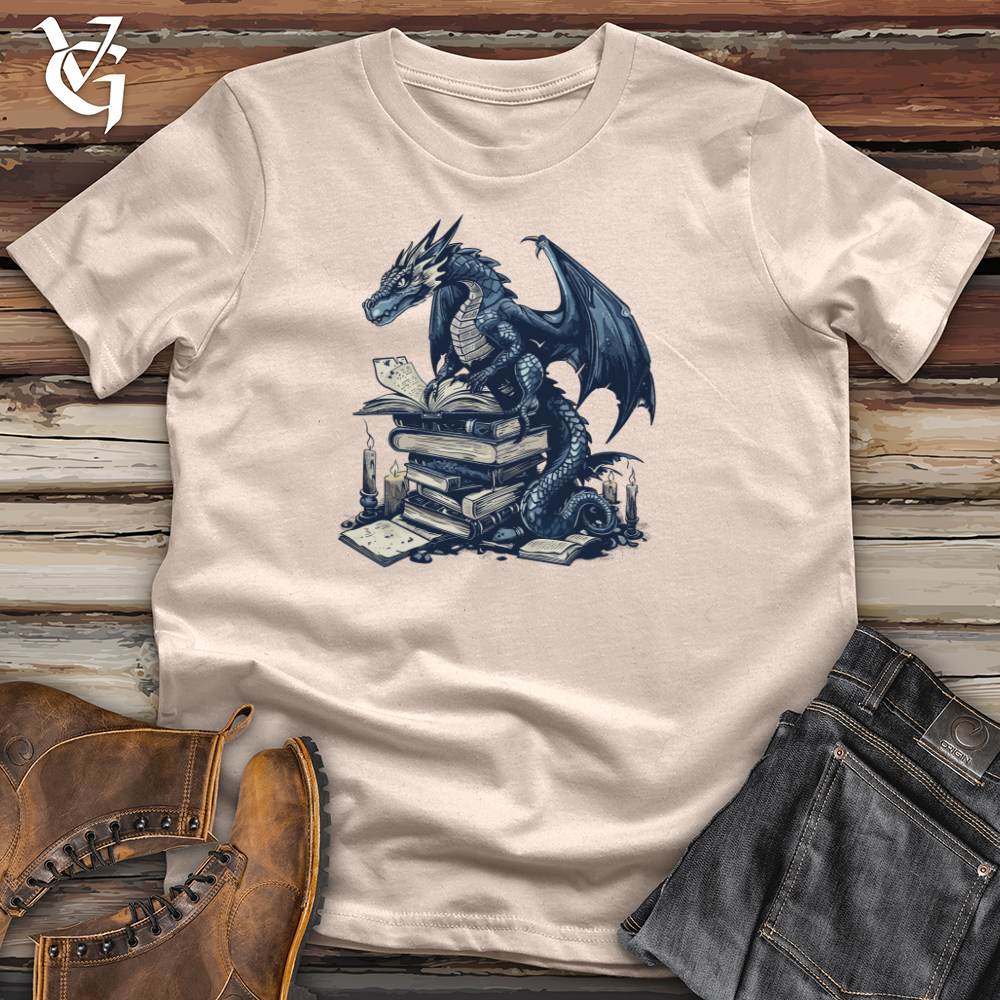 Viking Goods Dragon Lore Guardian Cotton Tee Tan / L