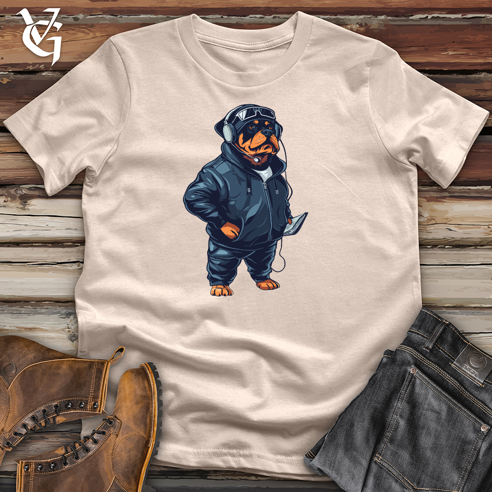 Viking Goods Rottweiler Football Coach Cotton Tee Tan / L