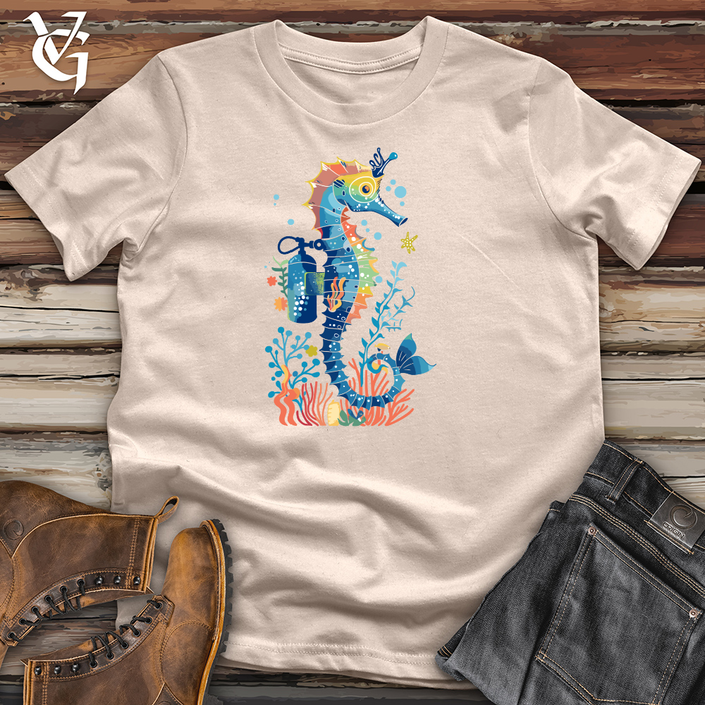 Viking Goods Seahorse Dive Master Cotton Tee Tan / L