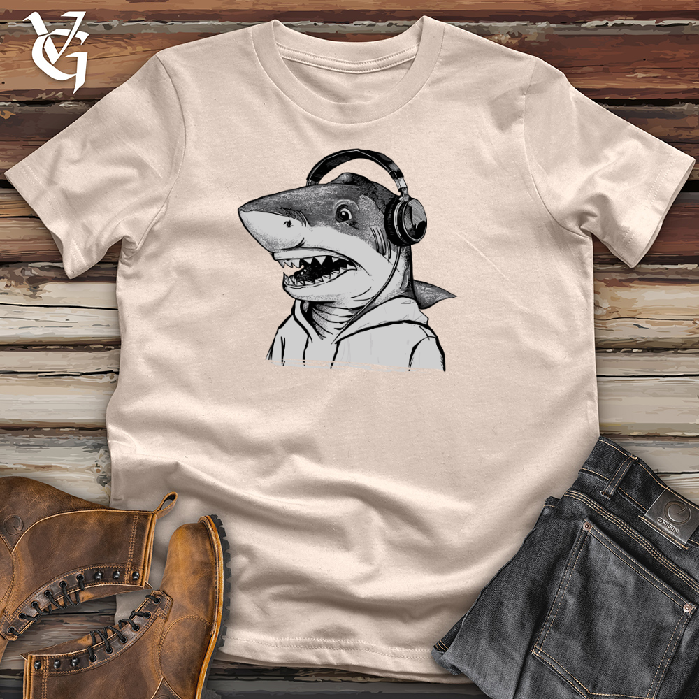 Shark Headphone Beats Cotton Tee