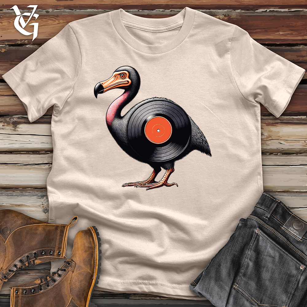 Viking Goods Vinyl Bird Record Cotton Tee Tan / L