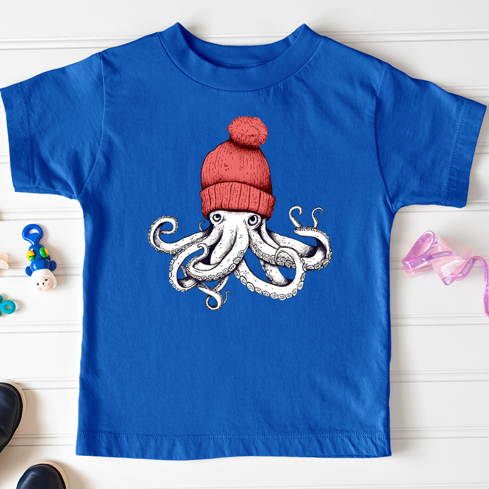 Viking Goods Octopus Chillin Toddler Tee True Royal / 2T