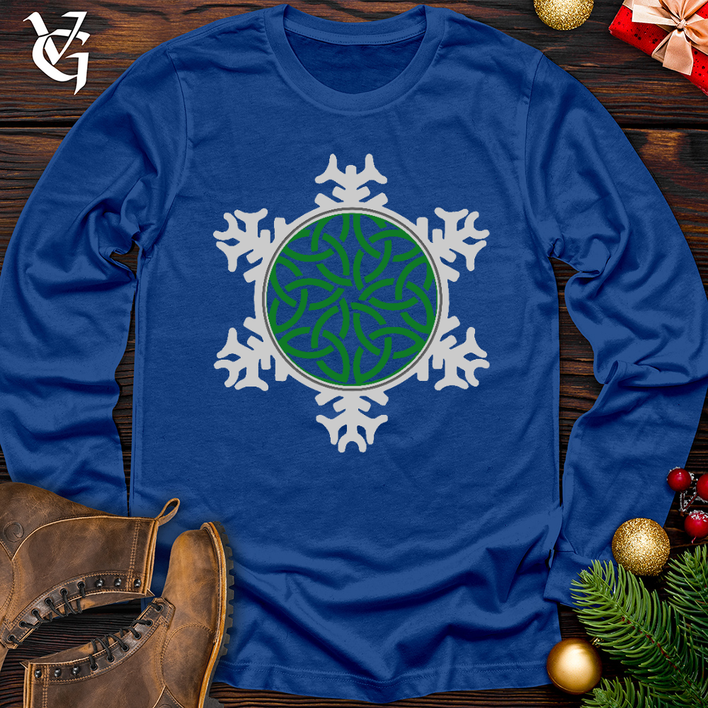 Viking Goods Celtic Snowflake Long Sleeve True Royal / L