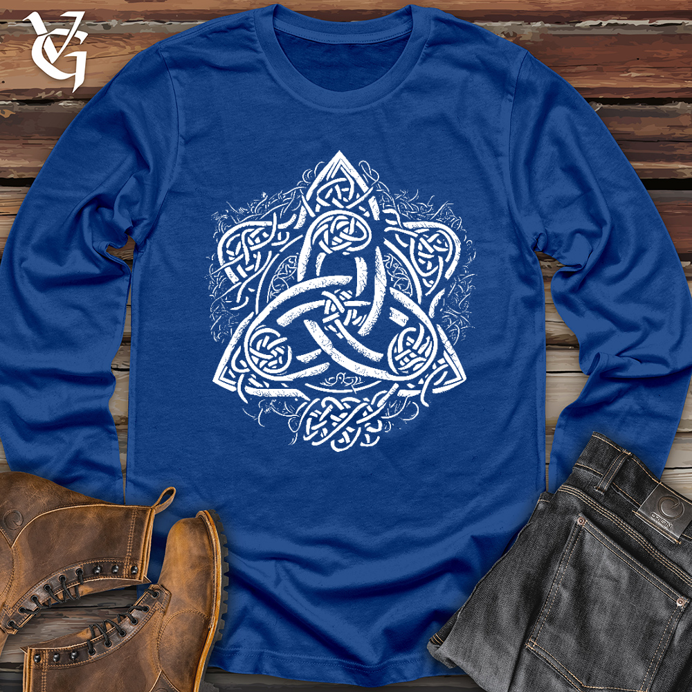 Viking Goods Celtic Trinity Emblem Long Sleeve True Royal / L