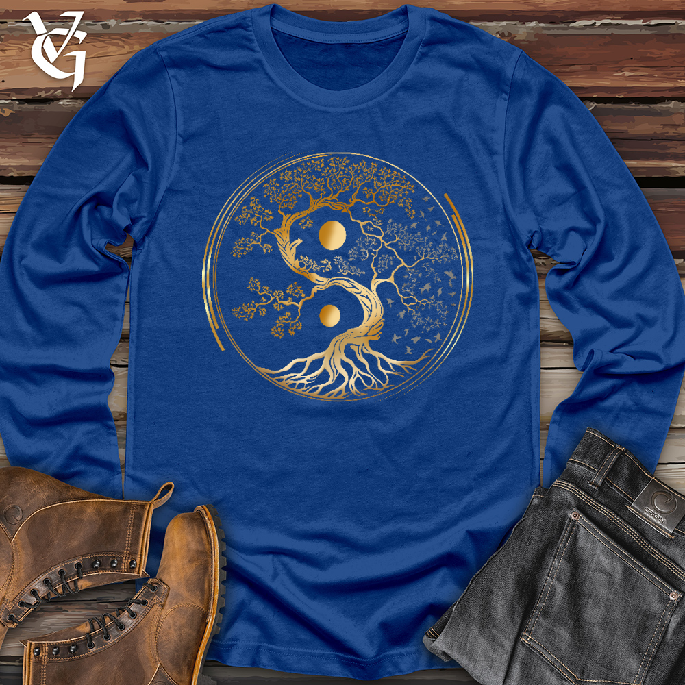 Viking Goods Tree Of Life Yin Yang Long Sleeve True Royal / L