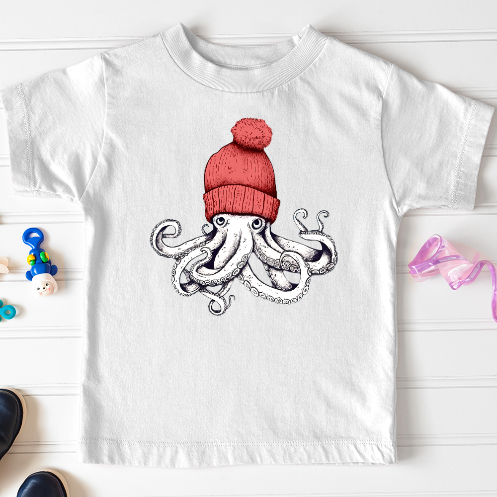 Viking Goods Octopus Chillin Toddler Tee White / 2T