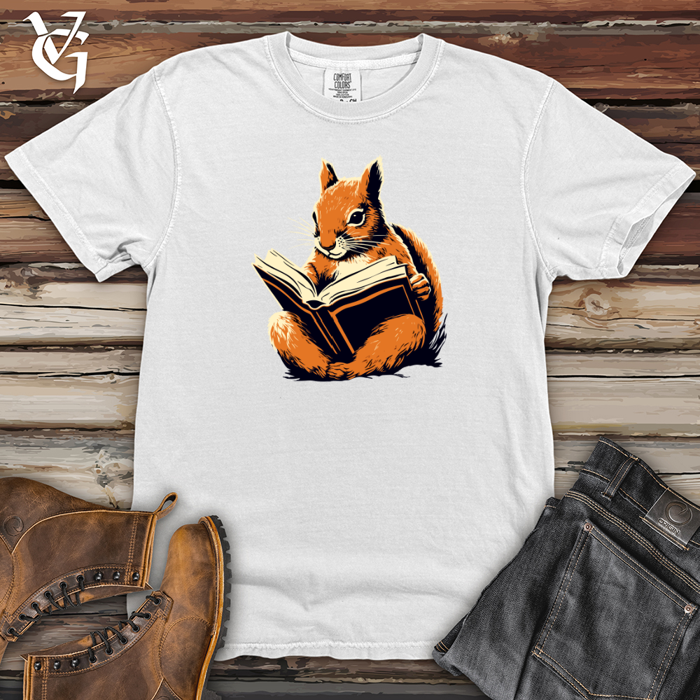 Viking Goods Bookworm Squirrel Heavy Cotton Comfort Colors Tee White / L