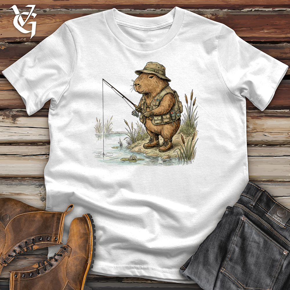 Viking Goods Capybara Fisherman Tee White / L