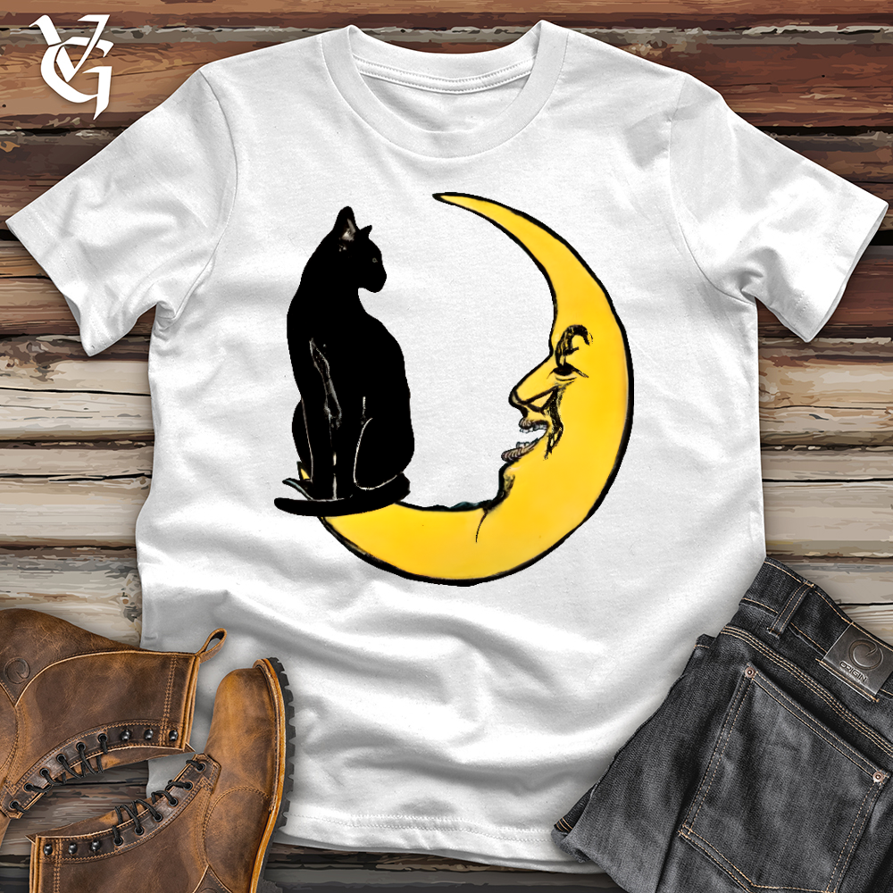 Viking Goods Cat on the Moon Softstyle Tee White / L