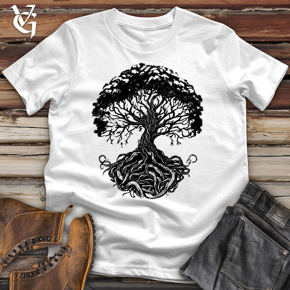 Viking Goods Celtic Roots Run Deep Softstyle Tee White / L