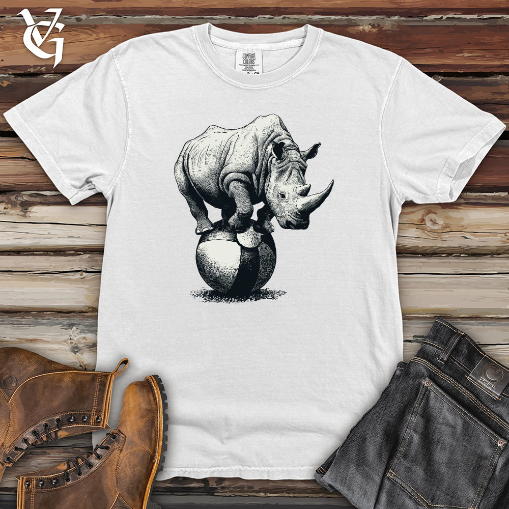 Viking Goods Circus Rhino Heavy Cotton Comfort Colors Tee White / L