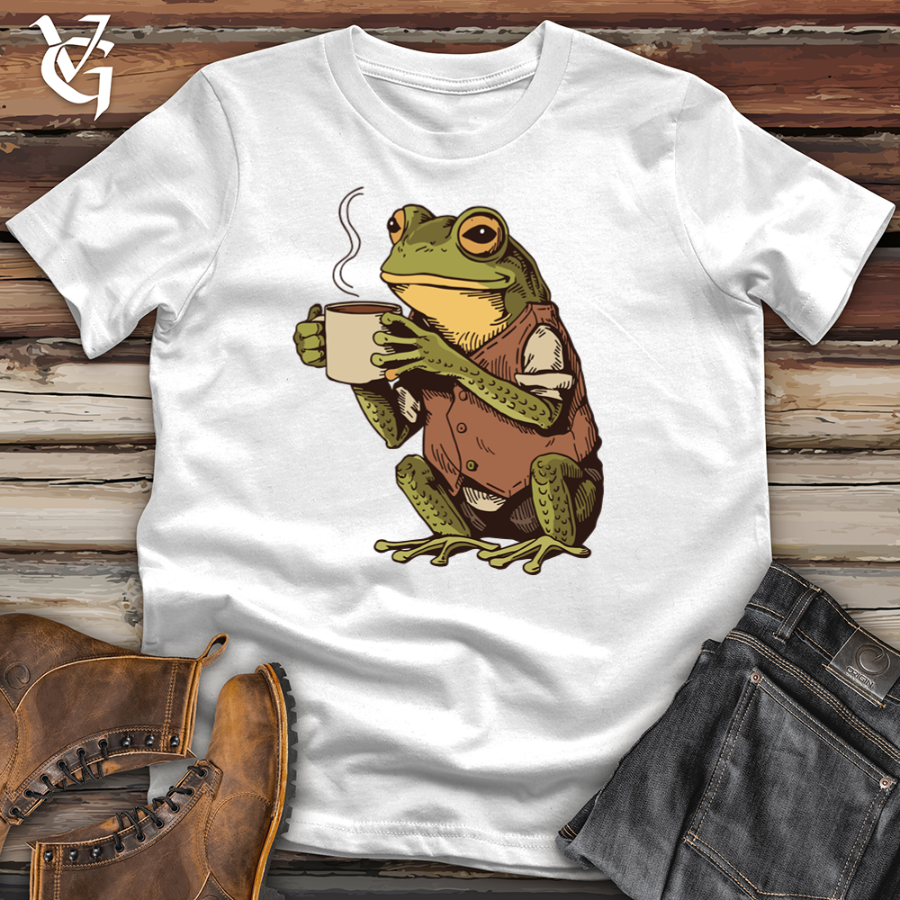 Viking Goods Coffee Frog Softstyle Tee White / L
