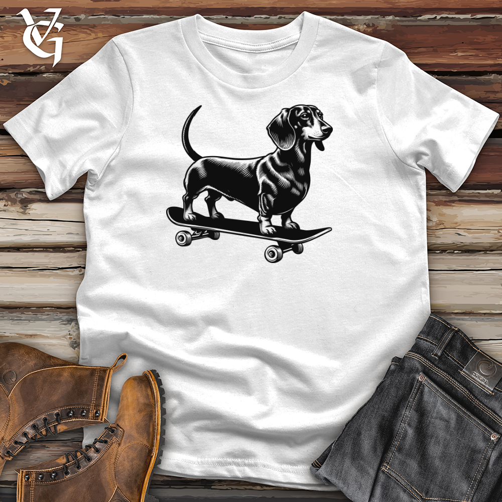 Viking Goods Dog Skateboarder Softstyle Tee White / L