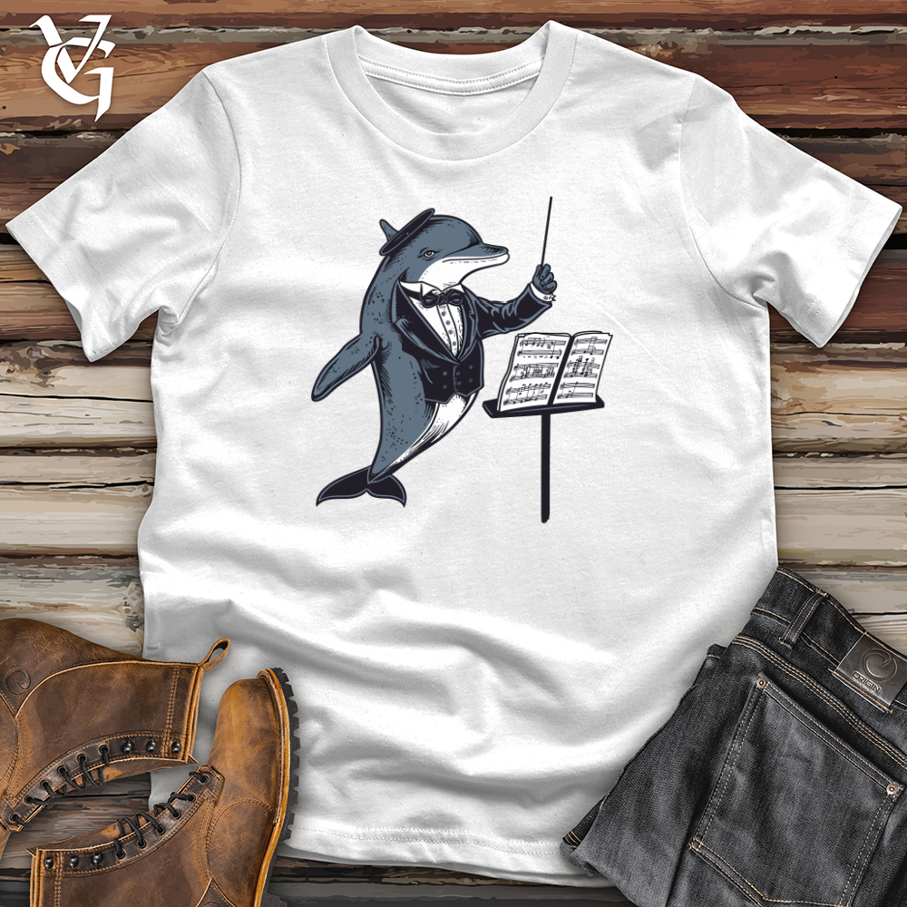 Viking Goods Dolphin Maestro Elegance Softstyle Tee White / L