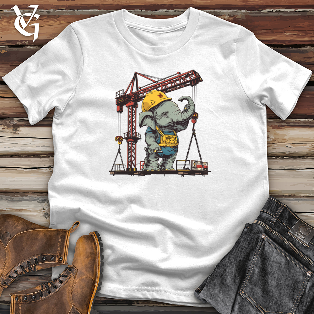 Viking Goods Elephant Construction Crew Softstyle Tee White / L