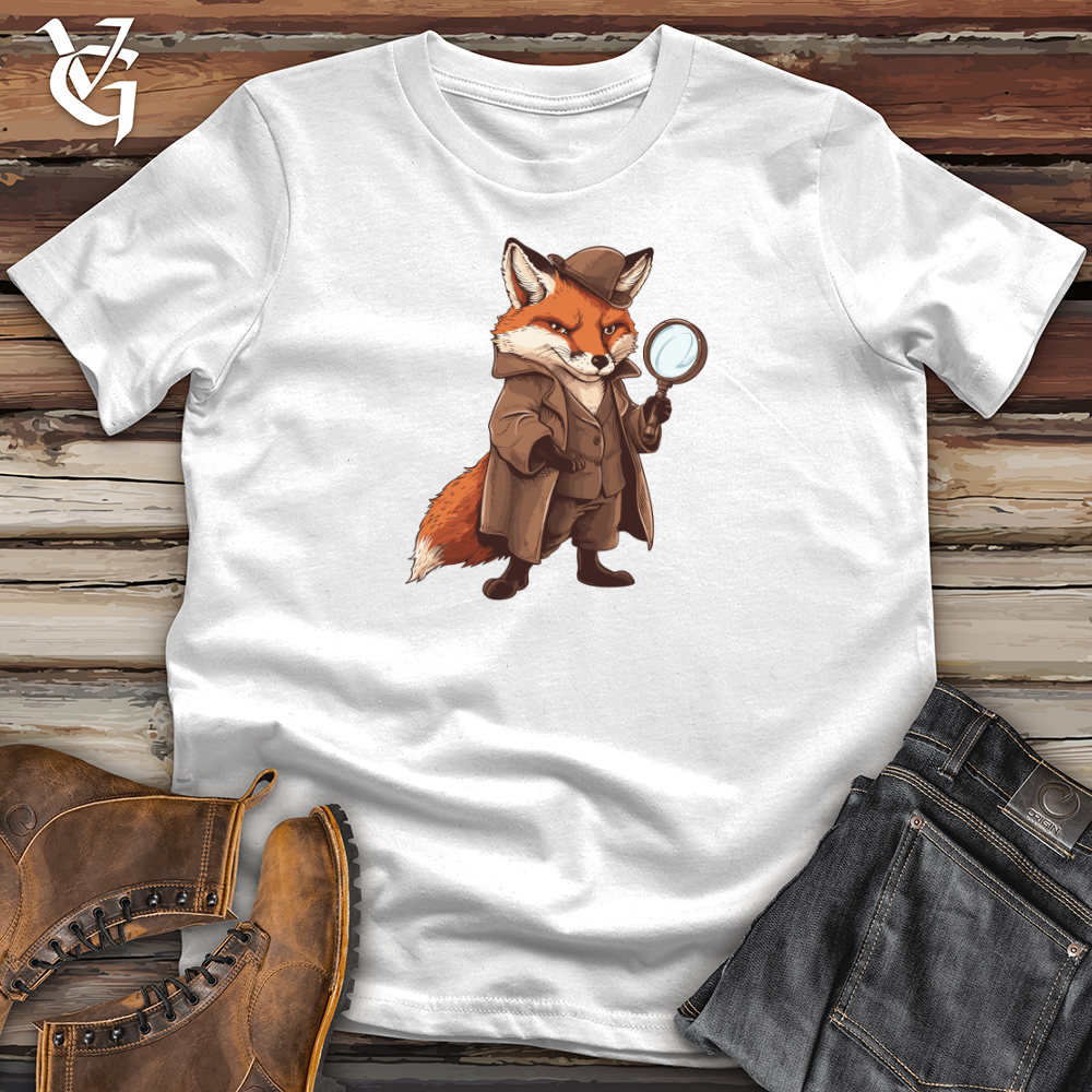Viking Goods Fox Detective Mystery Softstyle Tee White / L