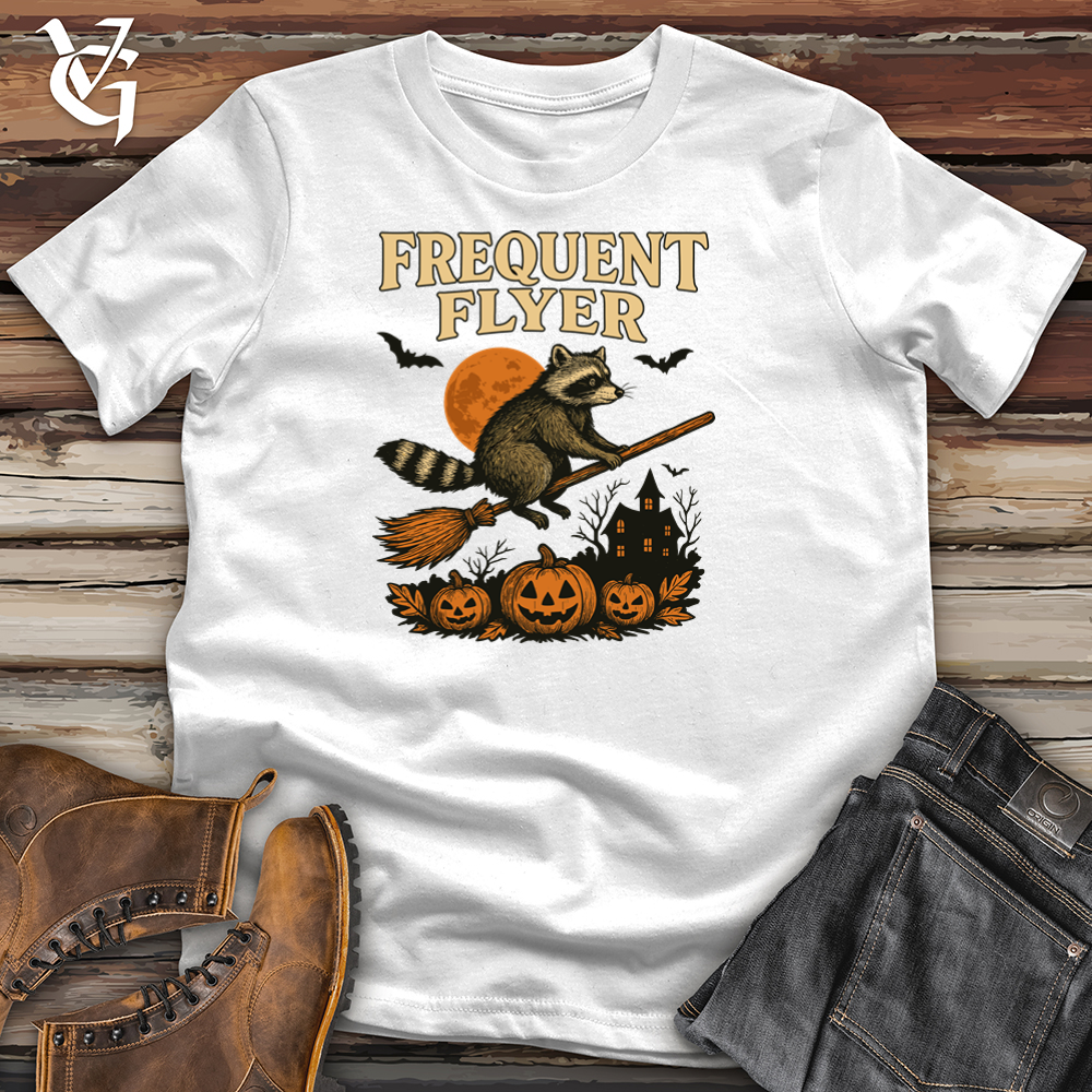 Viking Goods Frequent Flyer Raccoon Softstyle Tee White / L