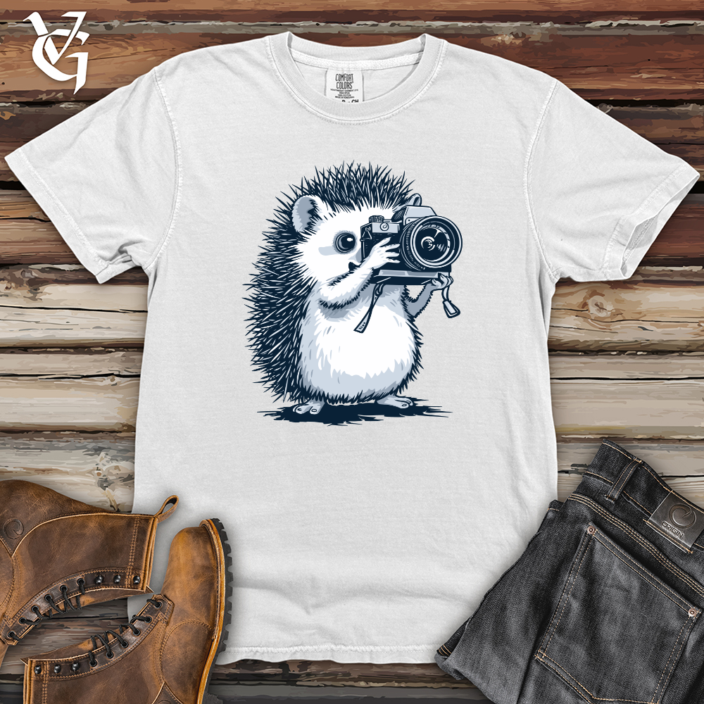 Viking Goods Hedgehog Shutterbug Snapshot Heavy Cotton Comfort Colors Tee White / L