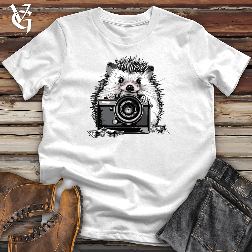 Viking Goods Hedgehog Shutterbug Snapshot Softstyle Tee White / L