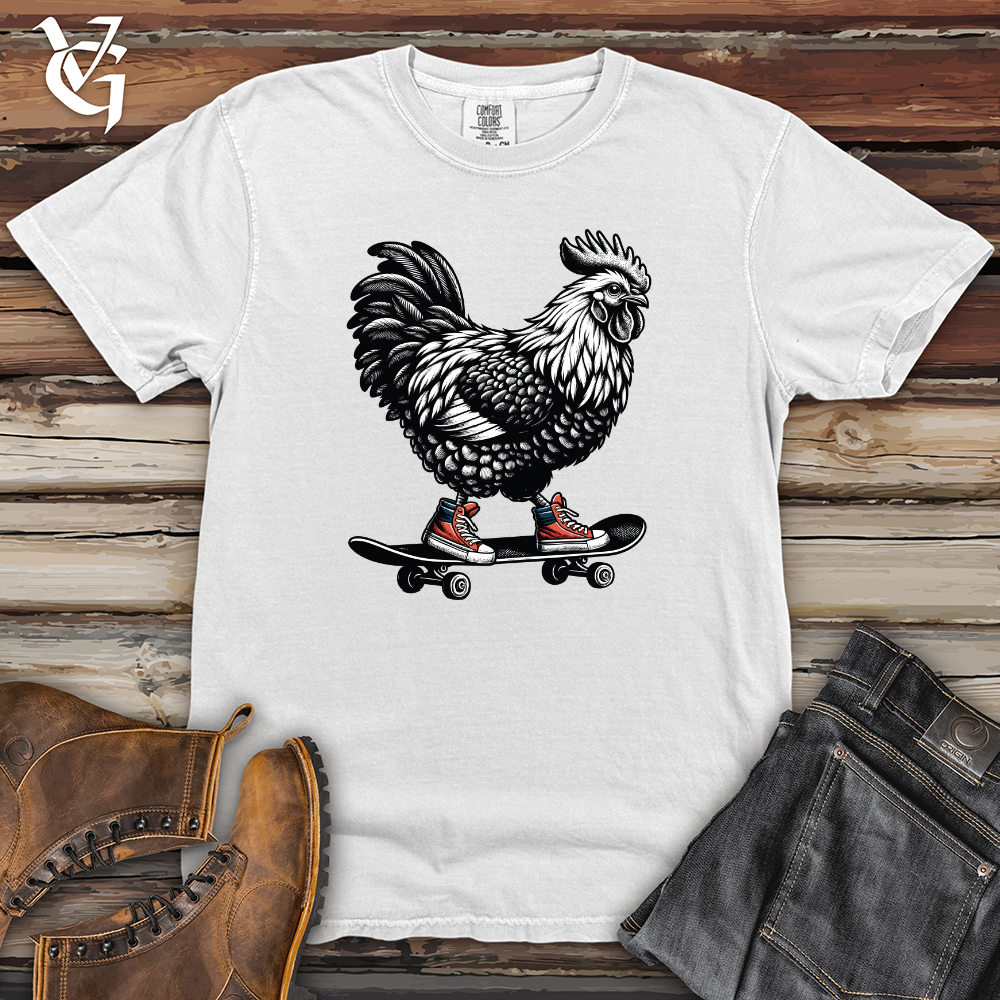 Viking Goods Hen Skating Heavy Cotton Comfort Colors Tee White / L