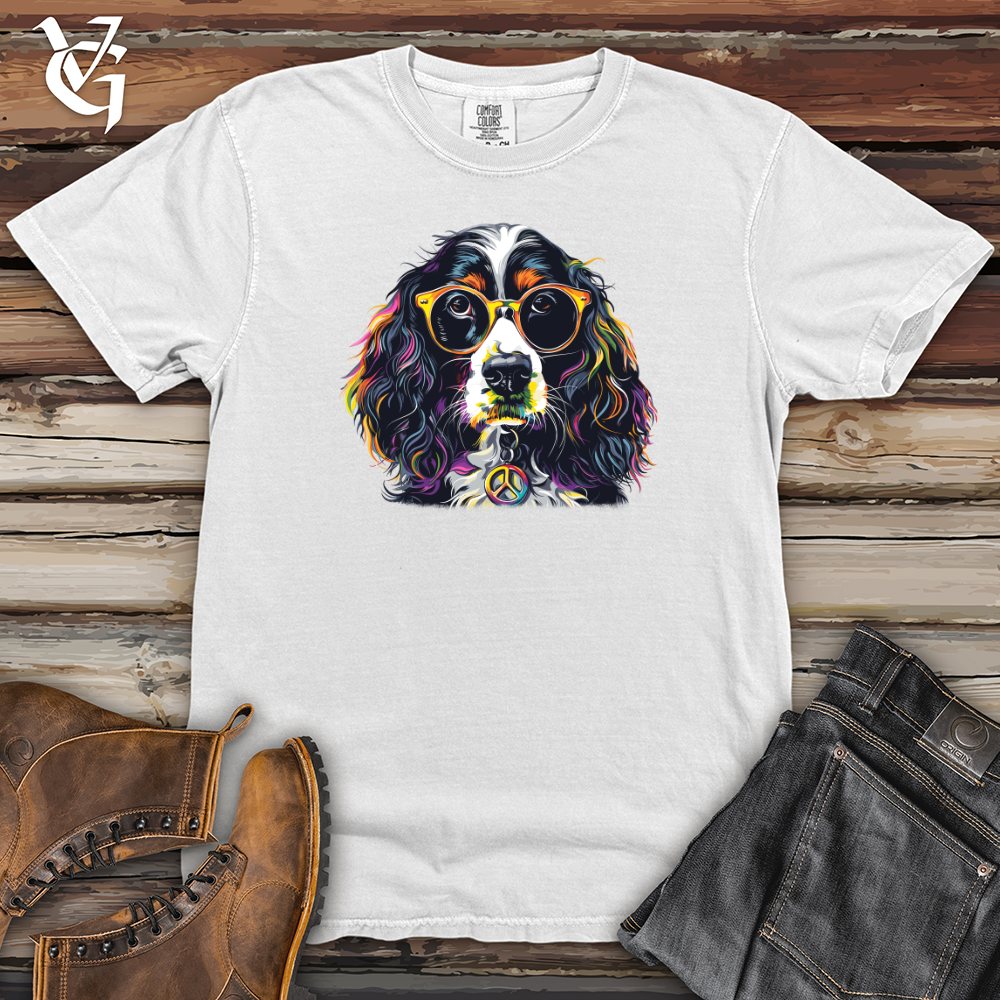 Viking Goods Hippie Canine Groove Heavy Cotton Comfort Colors Tee White / L