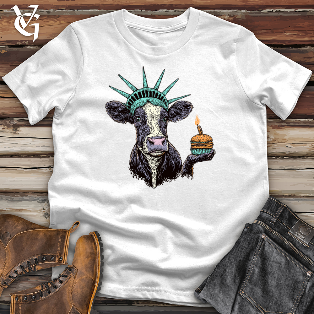 Viking Goods Liberty Cow Softstyle Tee White / L