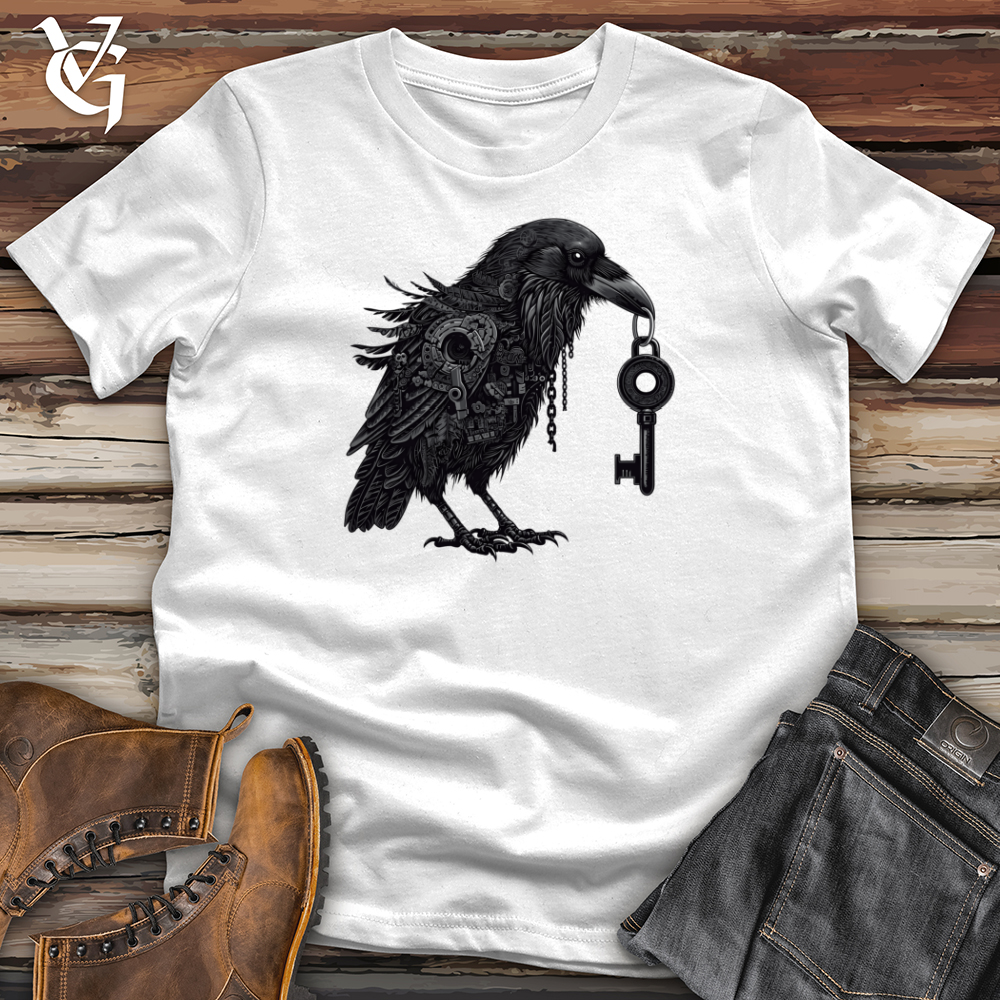 Viking Goods Mechanical Raven Keykeeper Softstyle Tee White / L