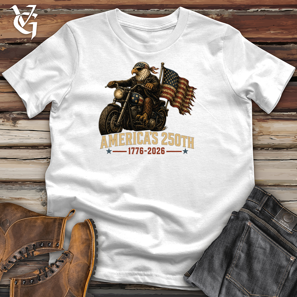 Viking Goods Motorcycle Eagle Softstyle Tee White / L