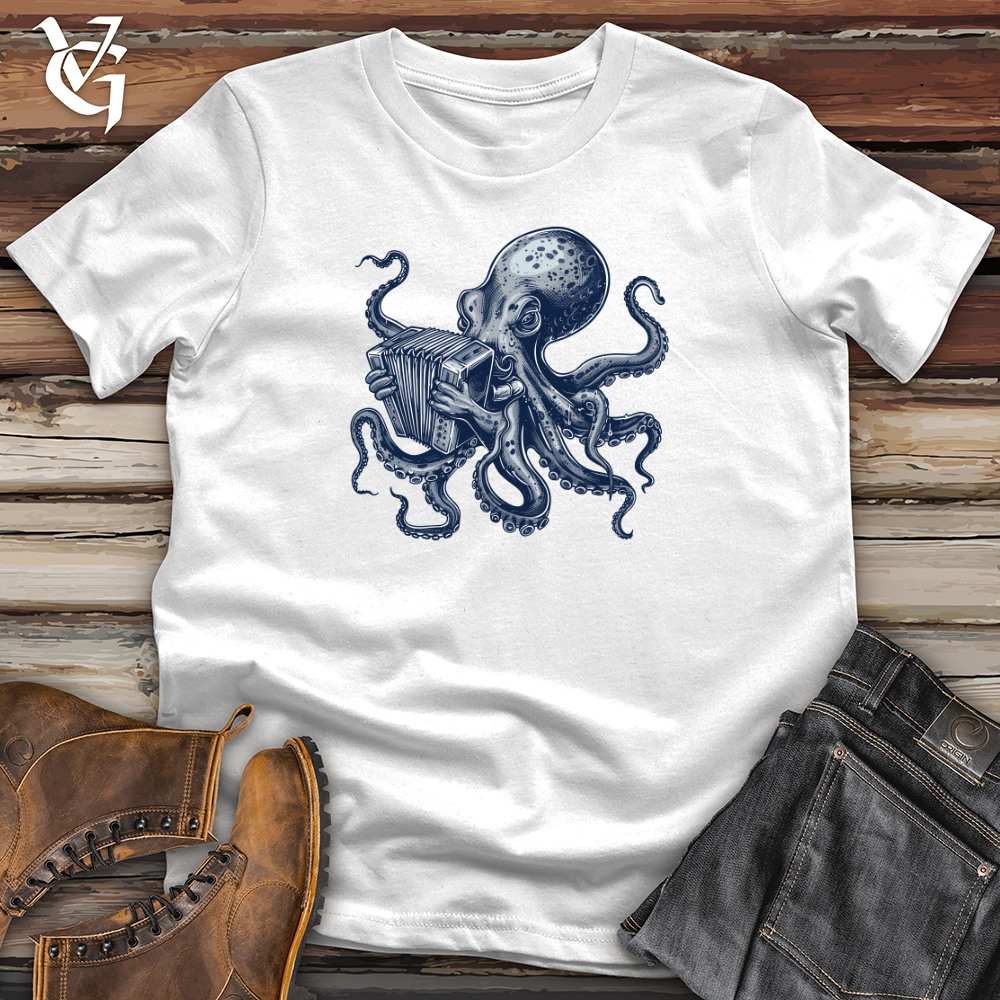 Viking Goods Octopus Accordion Serenade Softstyle Tee White / L