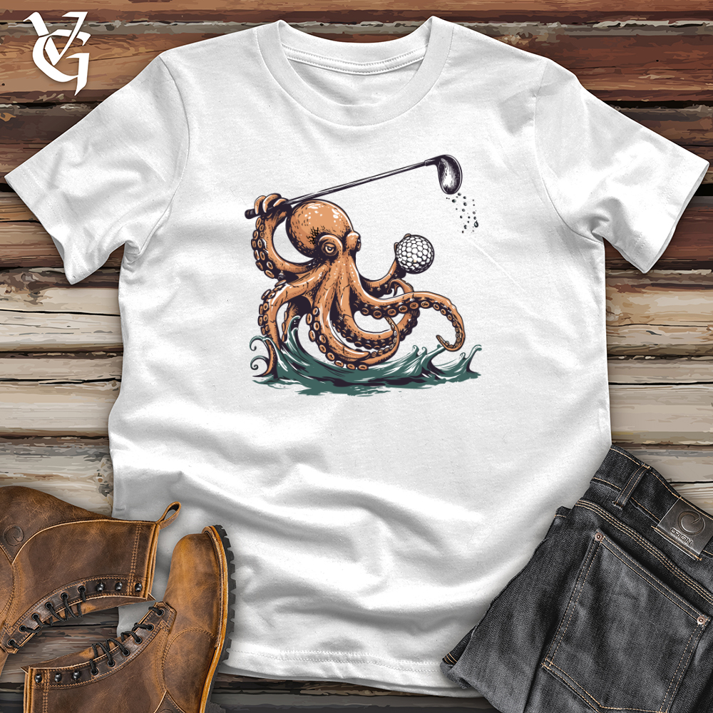 Viking Goods Octopus Golf Swing Softstyle Tee White / L