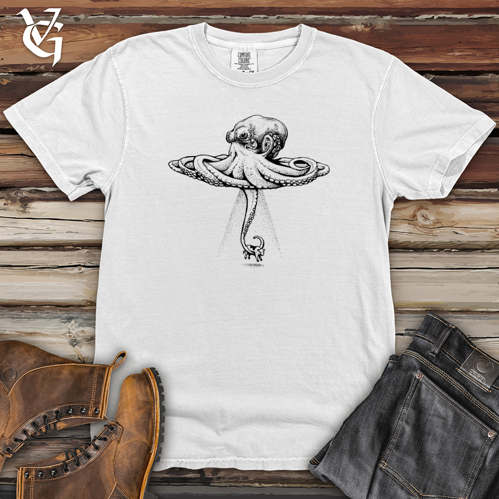 Viking Goods Octopus UFO Heavy Cotton Comfort Colors Tee White / L