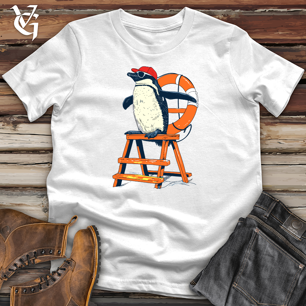 Viking Goods Penguin Lifeguard Duty Softstyle Tee White / L