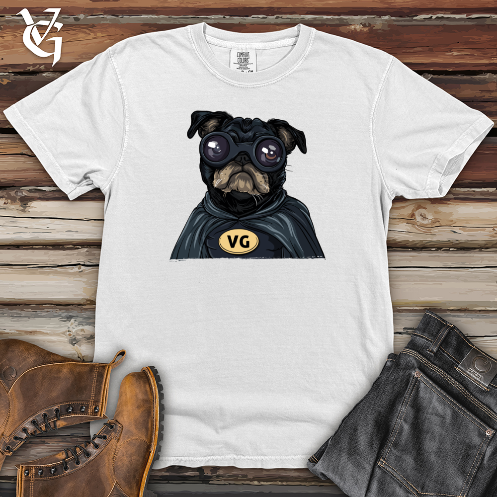 Viking Goods Pug VG Superhero Heavy Cotton Comfort Colors Tee White / L