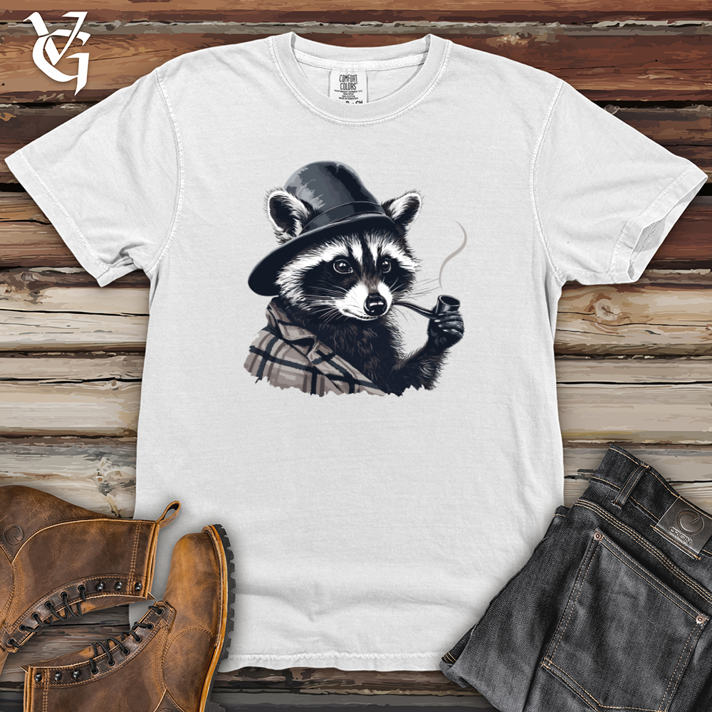 Viking Goods Raccoon Pipe Heavy Cotton Comfort Colors Tee White / L