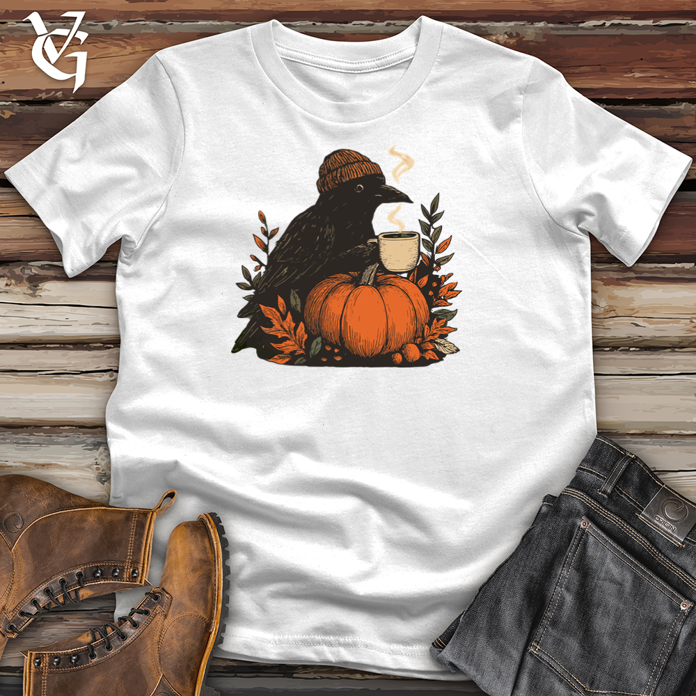 Viking Goods Raven Autumn Harvest Softstyle Tee White / L