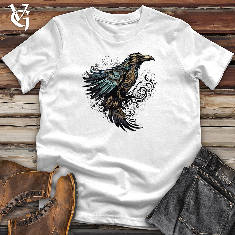 Viking Goods Raven Mystical Flight Softstyle Tee White / L