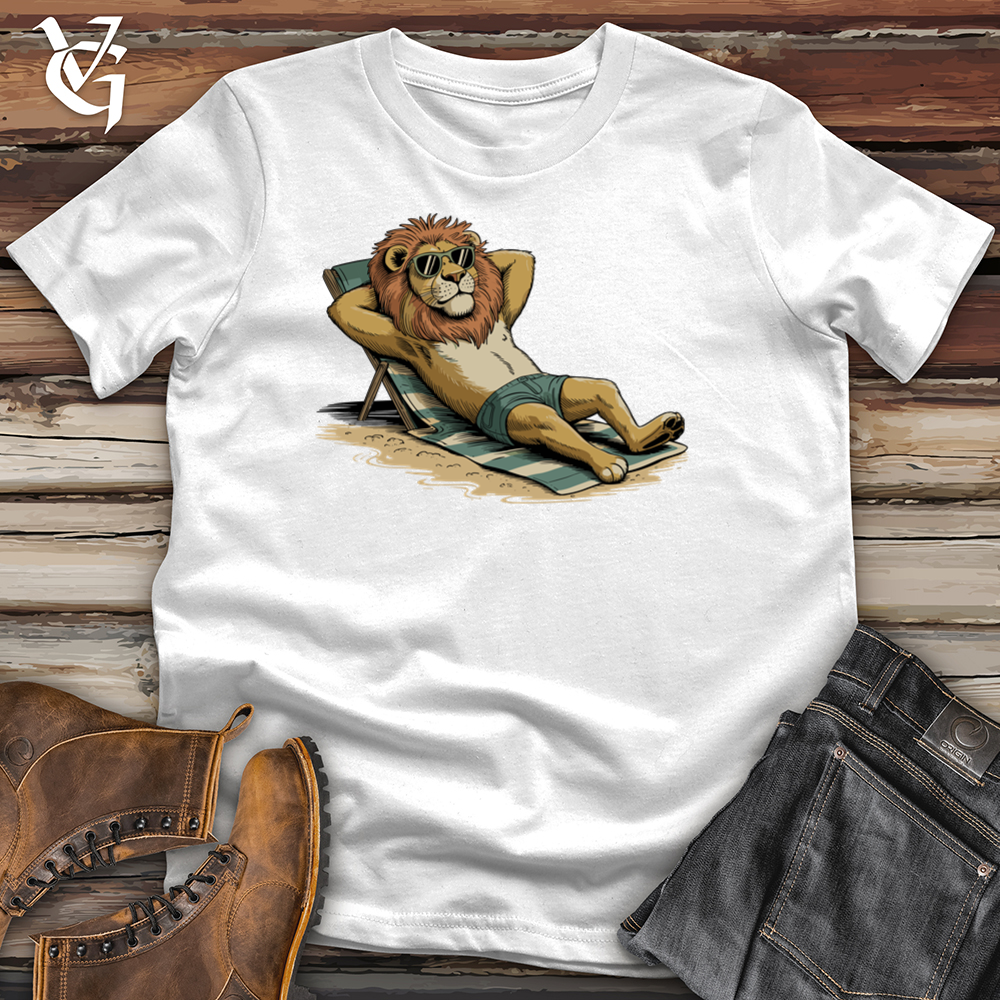 Viking Goods Relaxing Lion Tee White / L
