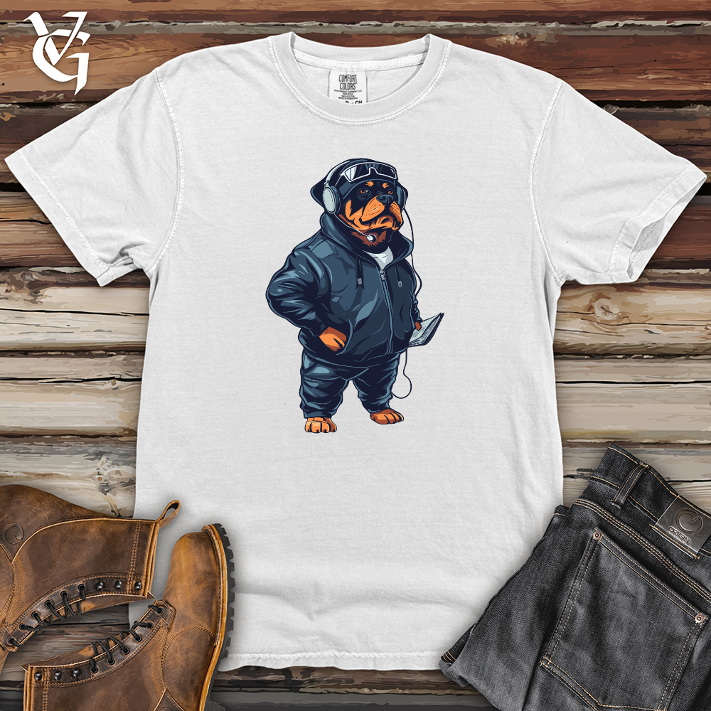 Viking Goods Rottweiler Football Coach Heavy Cotton Comfort Colors Tee White / L