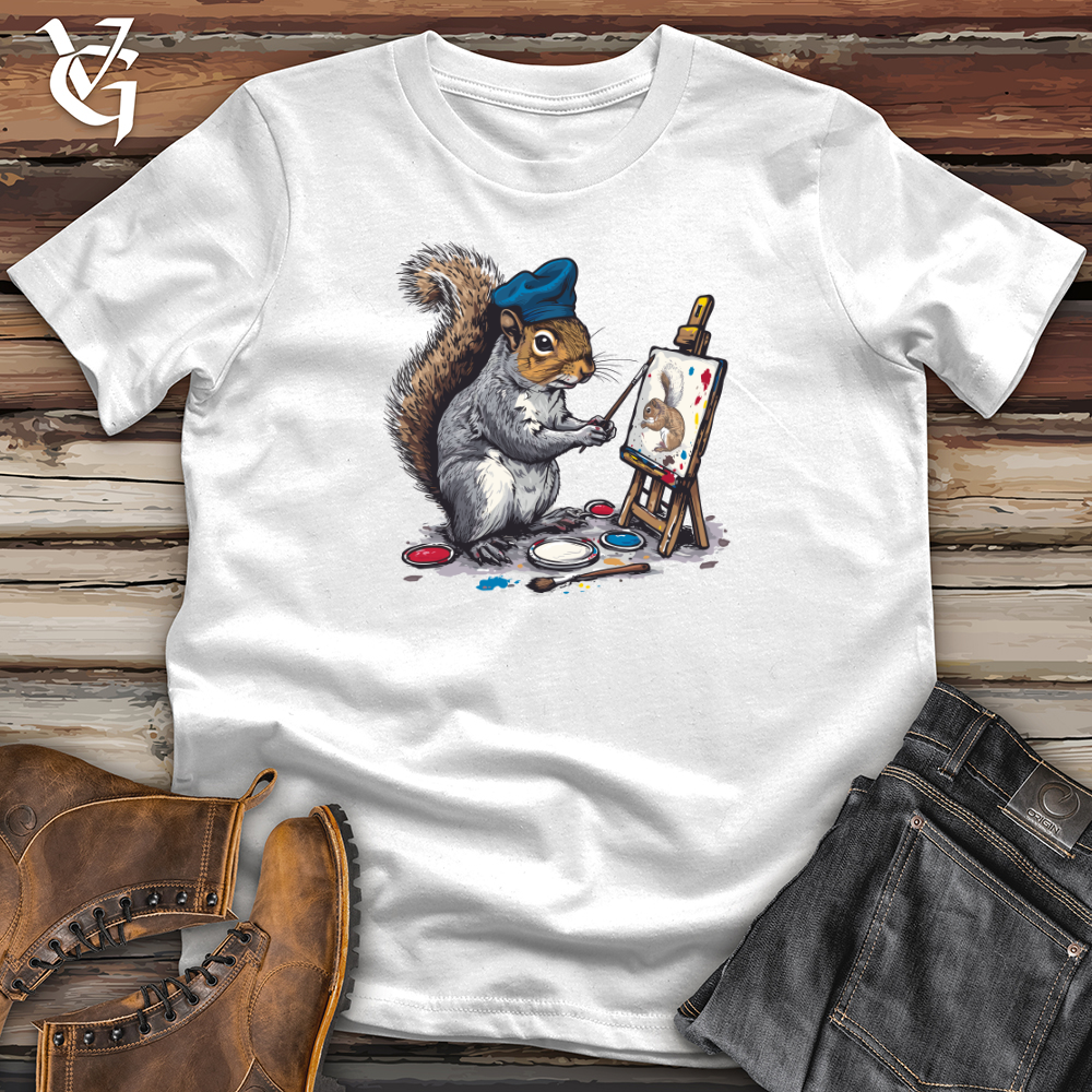 Viking Goods Squirrel Artist Masterpiece Softstyle Tee White / L