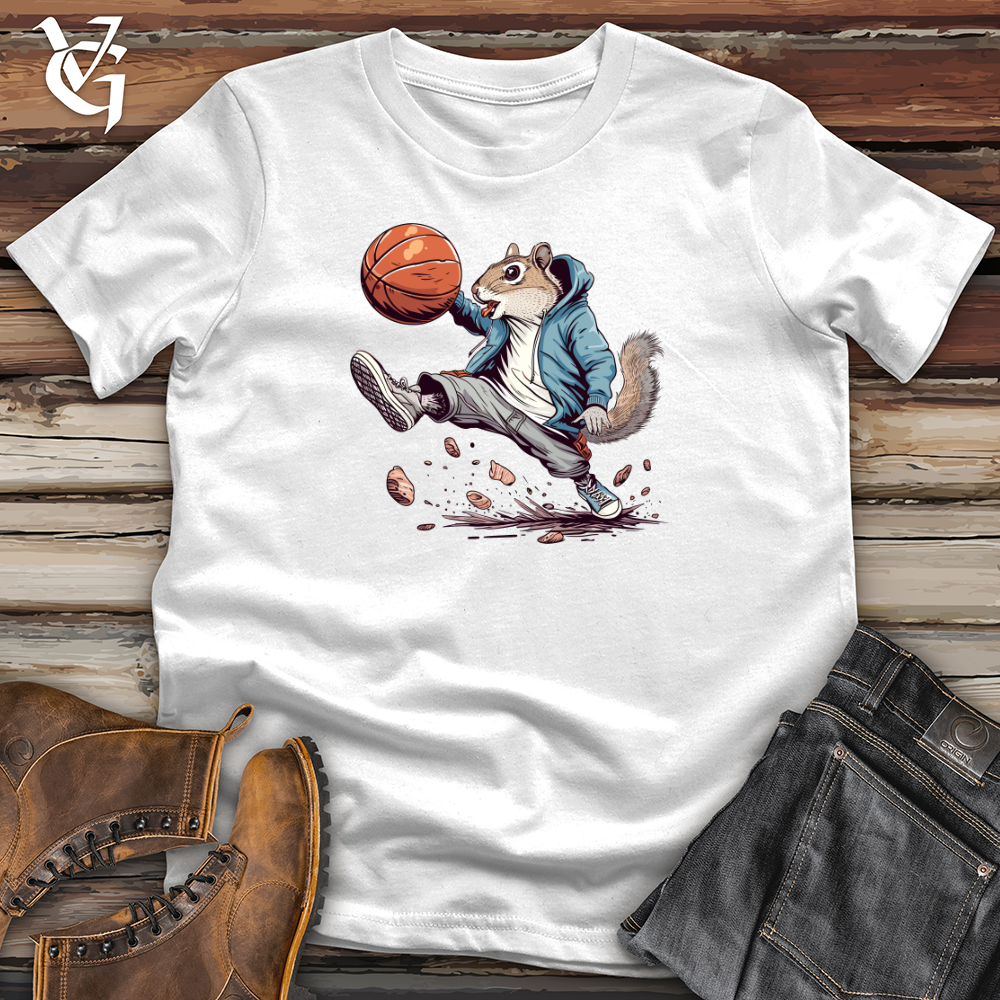 Viking Goods Squirrel Basketball Hustle Softstyle Tee White / L