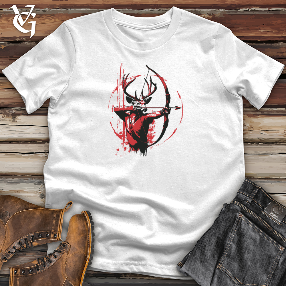 Viking Goods Stag Archer Silhouette Softstyle Tee White / L