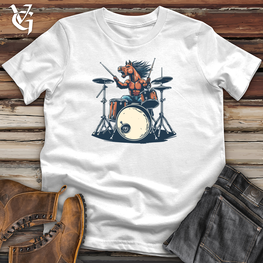 Viking Goods Stallion Drummer Beat Softstyle Tee White / L