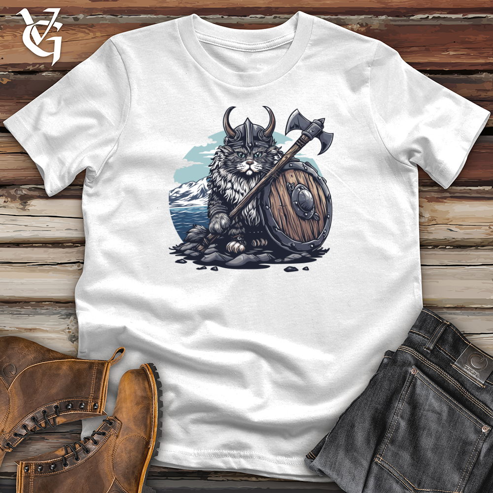 Viking Goods Viking Cat Warrior Softstyle Tee White / L
