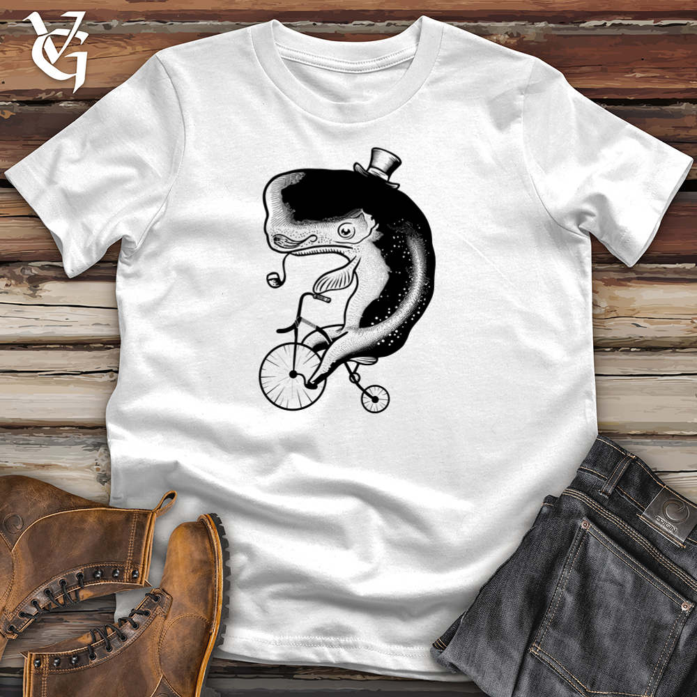 Viking Goods Whale Riding Cycle Softstyle Tee White / L