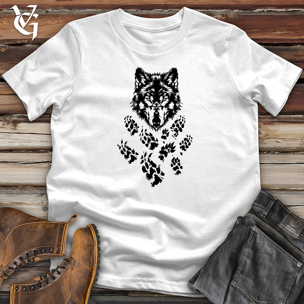 Viking Goods Wolf Paw Trail Softstyle Tee White / L