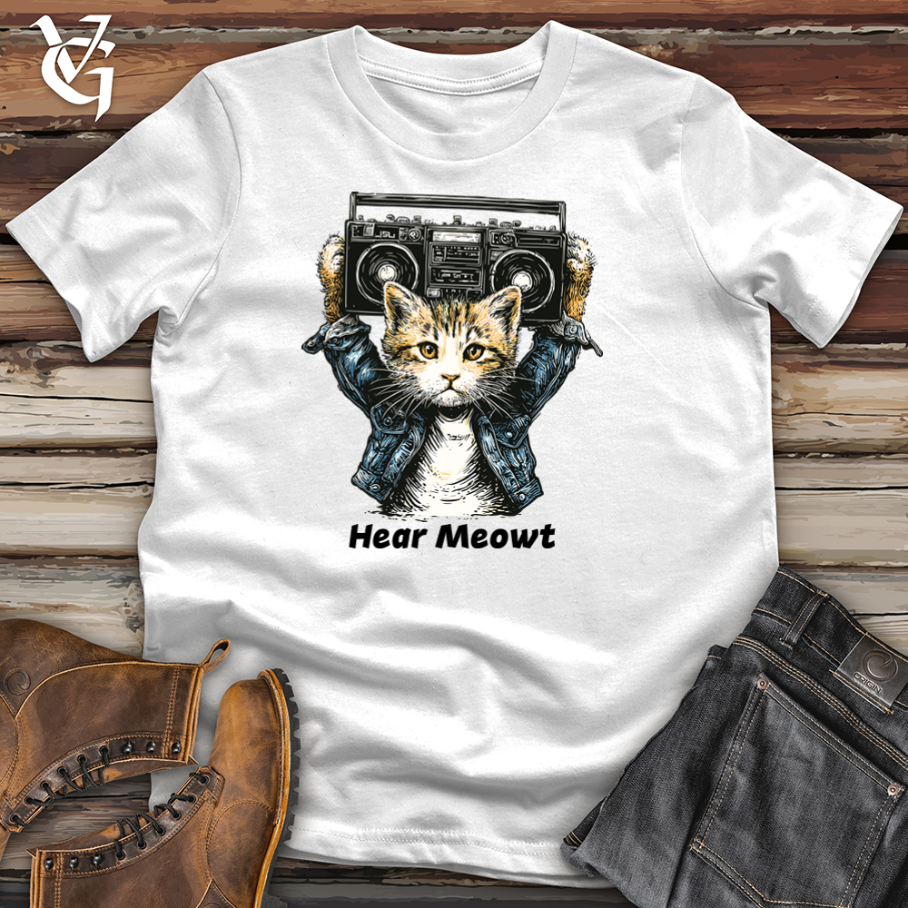 Viking Goods Hear Meowt Softstyle Tee White / S