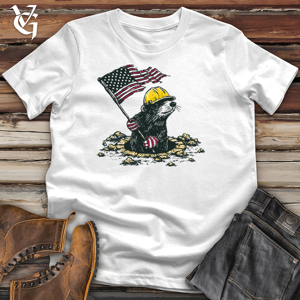 Viking Goods Mole Tunnel Patriot Softstyle Tee White / S