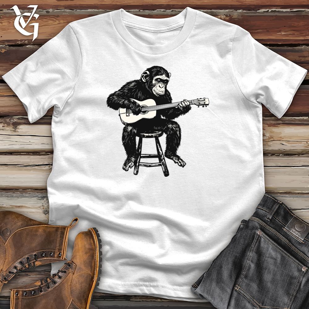 Viking Goods Monkey Guitarist Softstyle Tee White / S