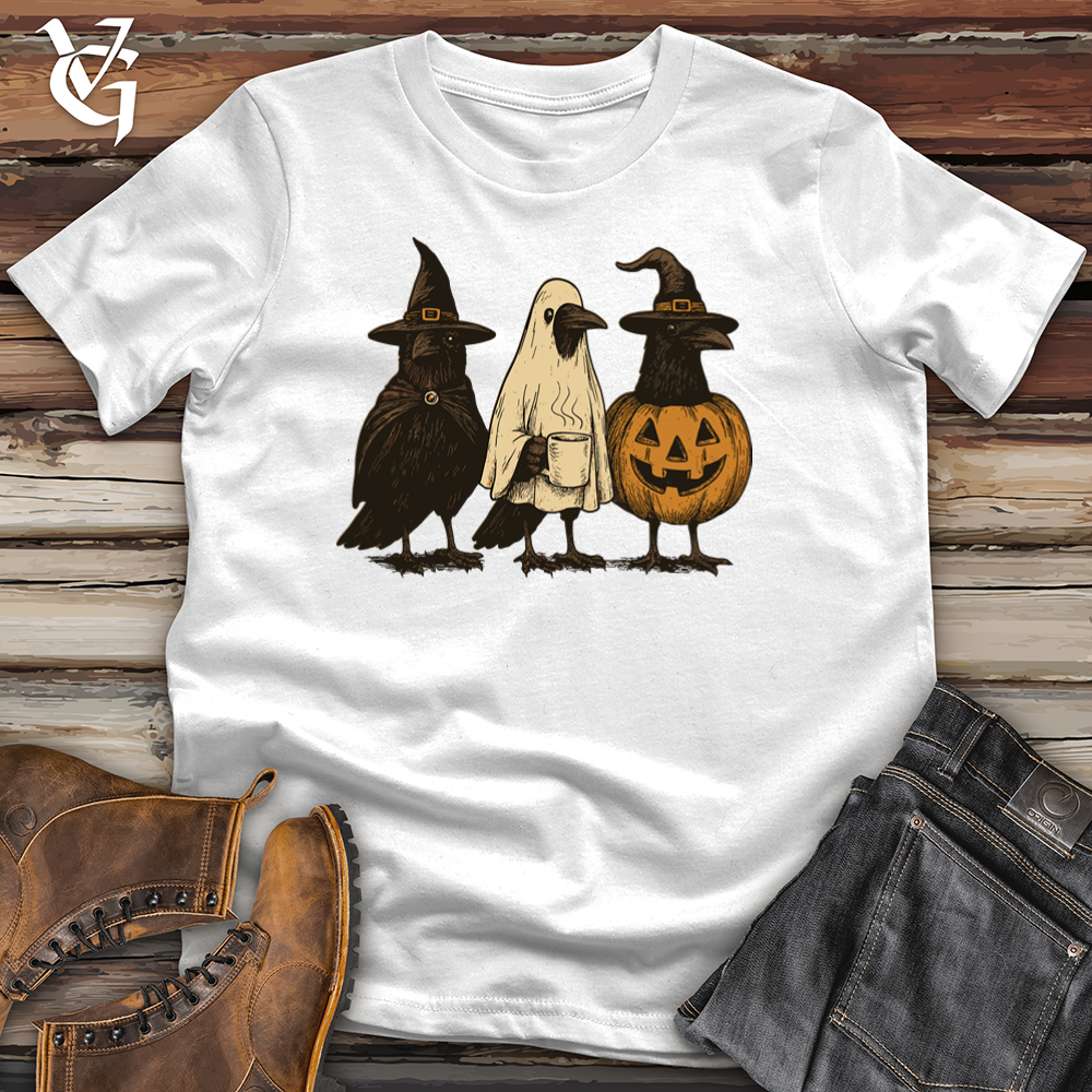 Viking Goods Raven Halloween Squad Softstyle Tee White / S